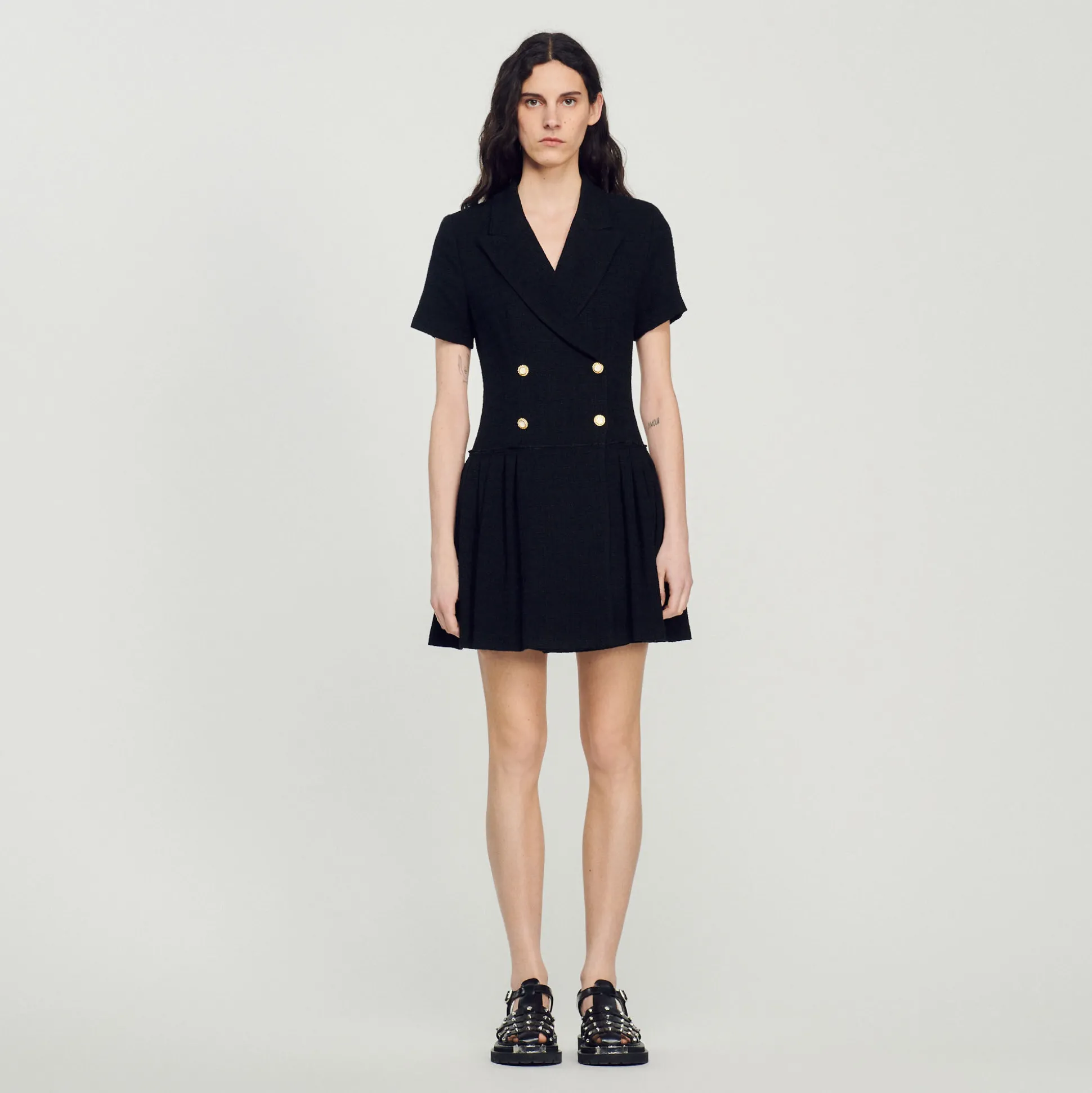 Abito Cappotto Corto In Tweed