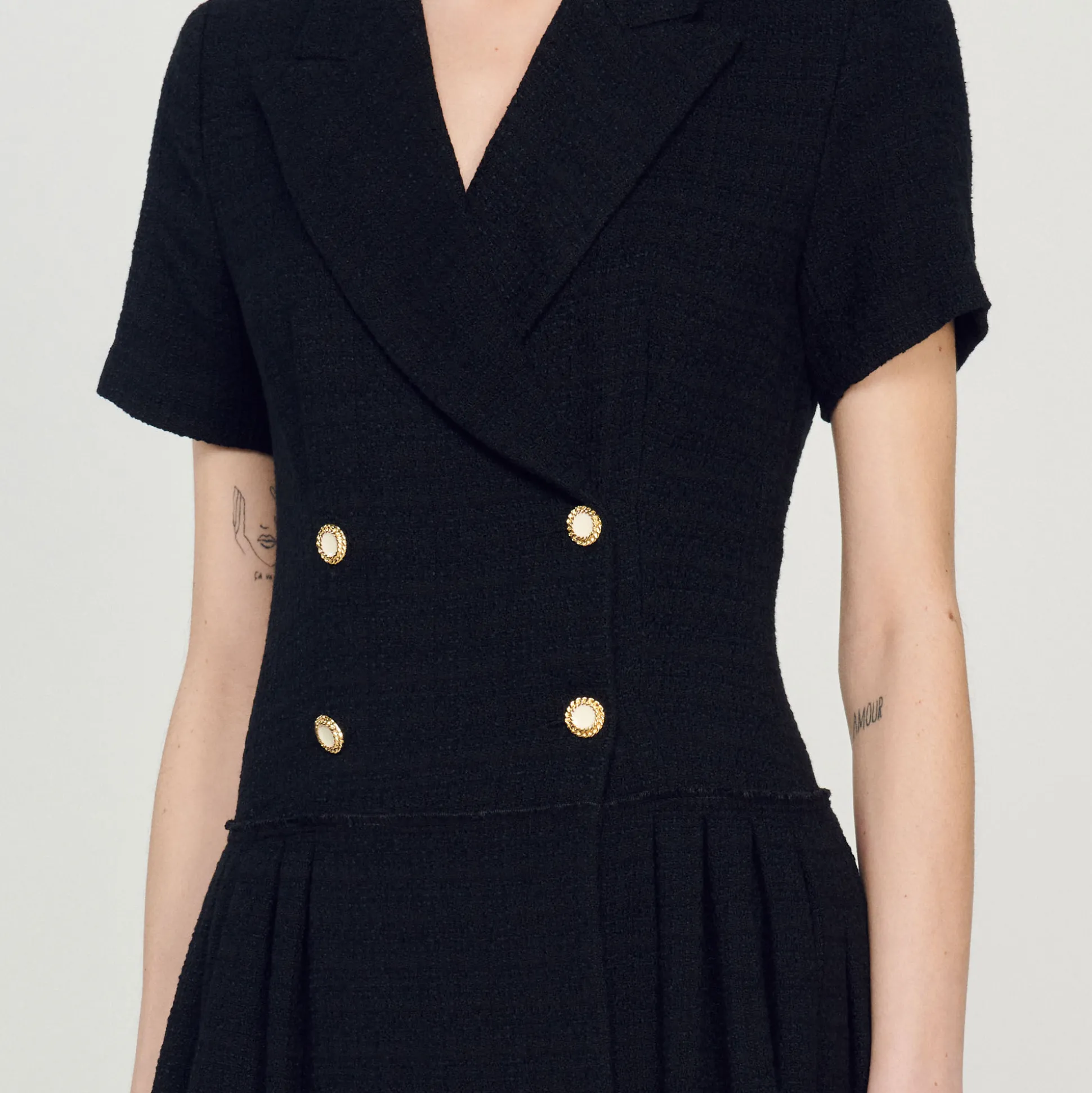 Abito Cappotto Corto In Tweed