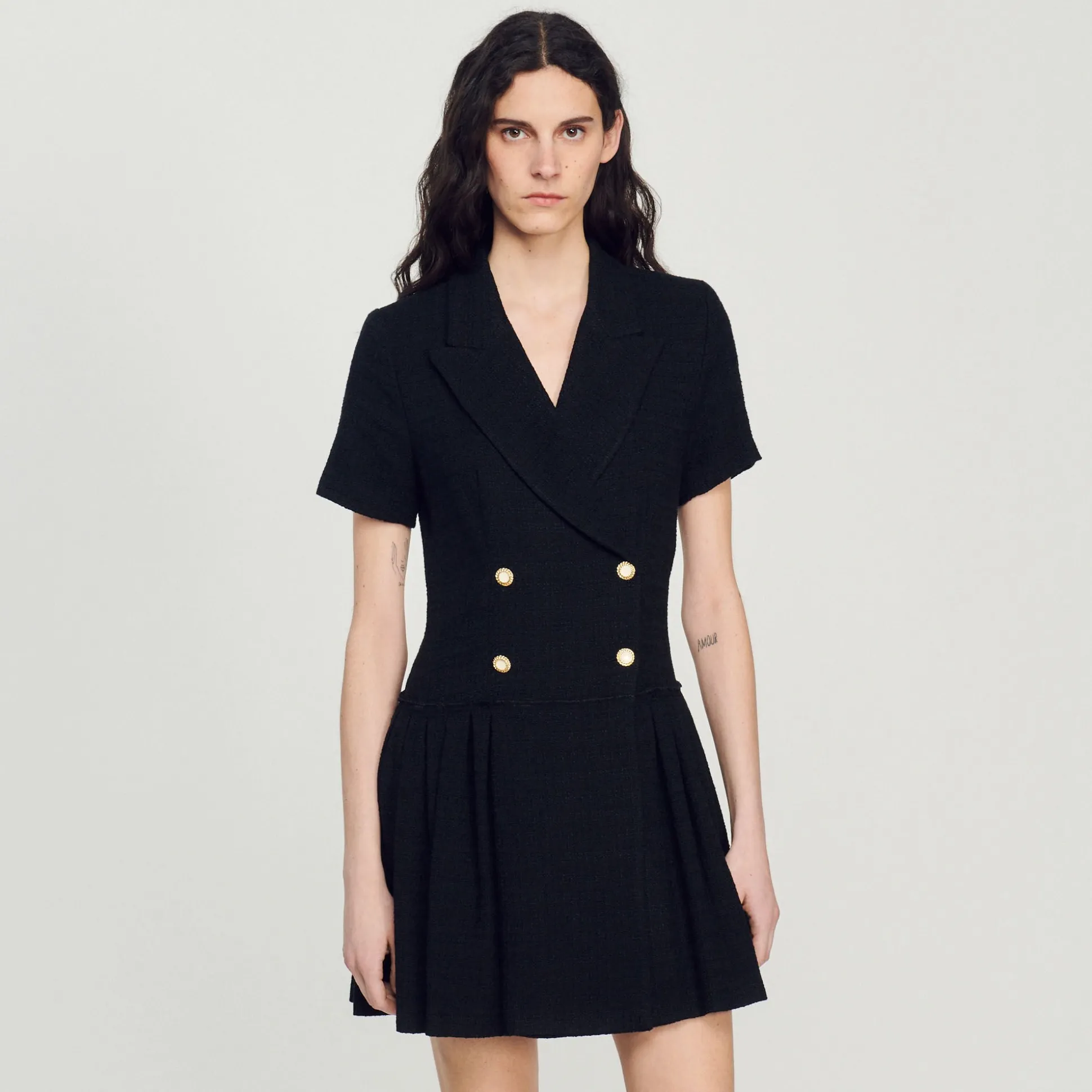 Abito Cappotto Corto In Tweed