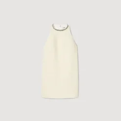 Abito Con Scollo Gioiello