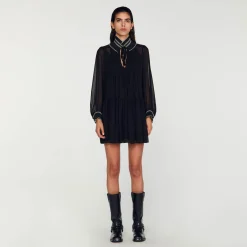 Abito Fluido In Chiffon