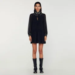 Abito Fluido In Chiffon