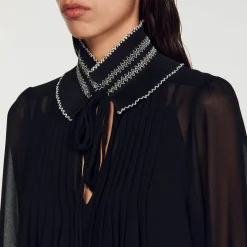 Abito Fluido In Chiffon