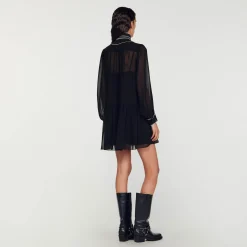 Abito Fluido In Chiffon