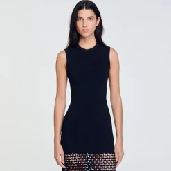 Abito In Maglia Con Frange