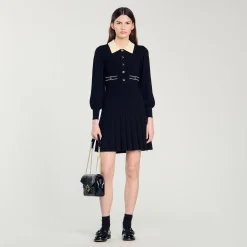 Abito In Maglia Plissettata