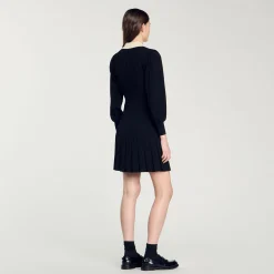 Abito In Maglia Plissettata