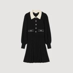 Abito In Maglia Plissettata