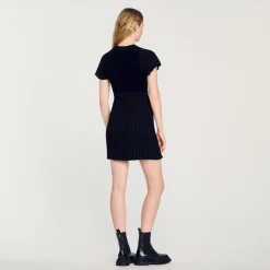 Abito In Maglia Plissettata