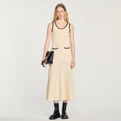 Abito In Maglia Pointelle