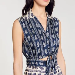 Abito Lungo Con Stampa Paisley