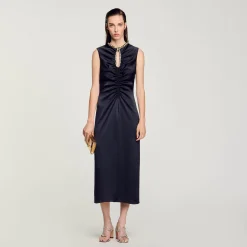 Abito Midi Con Strass