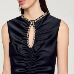 Abito Midi Con Strass