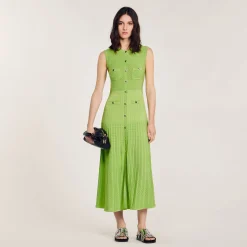 Abito Midi In Maglia