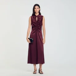 Abito Satinato Drappeggiato