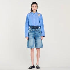 Bermuda Di Jeans Con Doppia Vita
