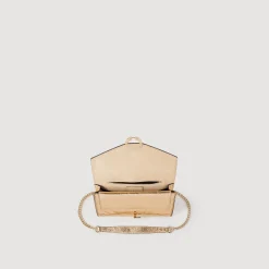 Borsa A Pochette In Pelle Dorata