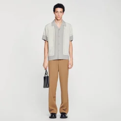 Camicia A Maniche Corte Con Stampa