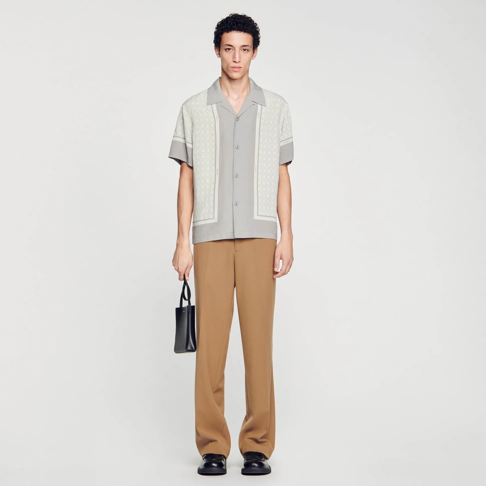 Camicia A Maniche Corte Con Stampa