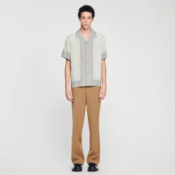Camicia A Maniche Corte Con Stampa