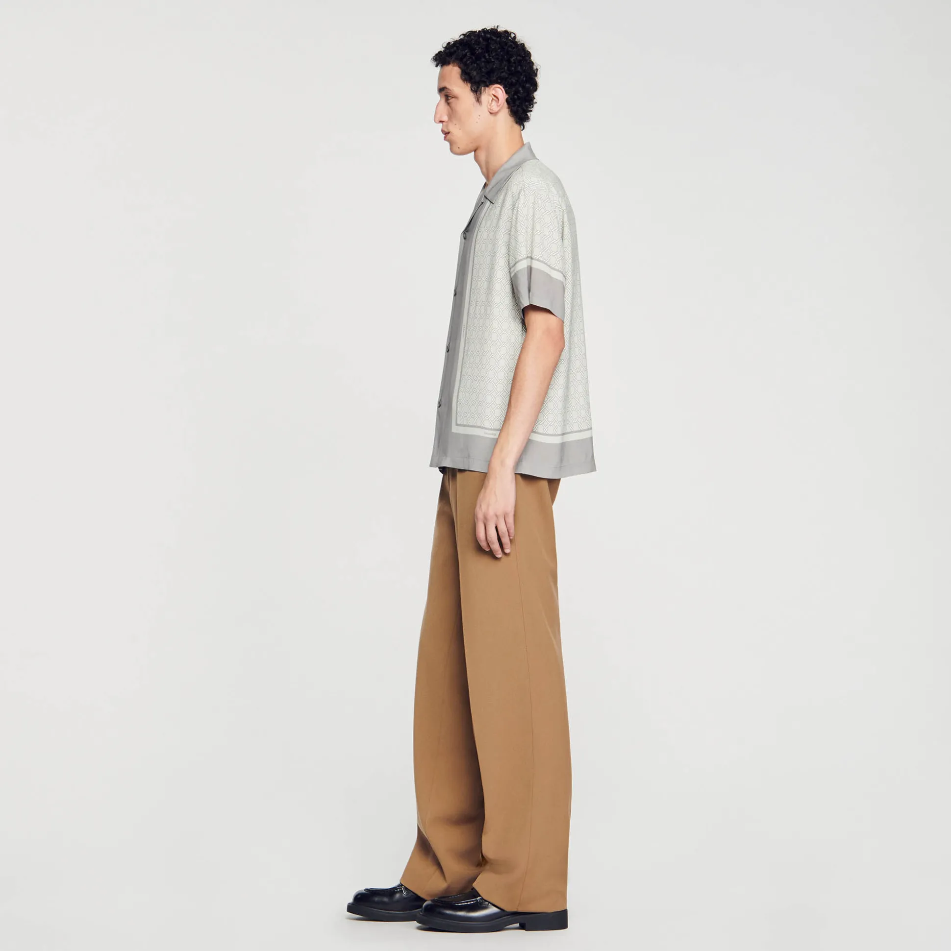 Camicia A Maniche Corte Con Stampa