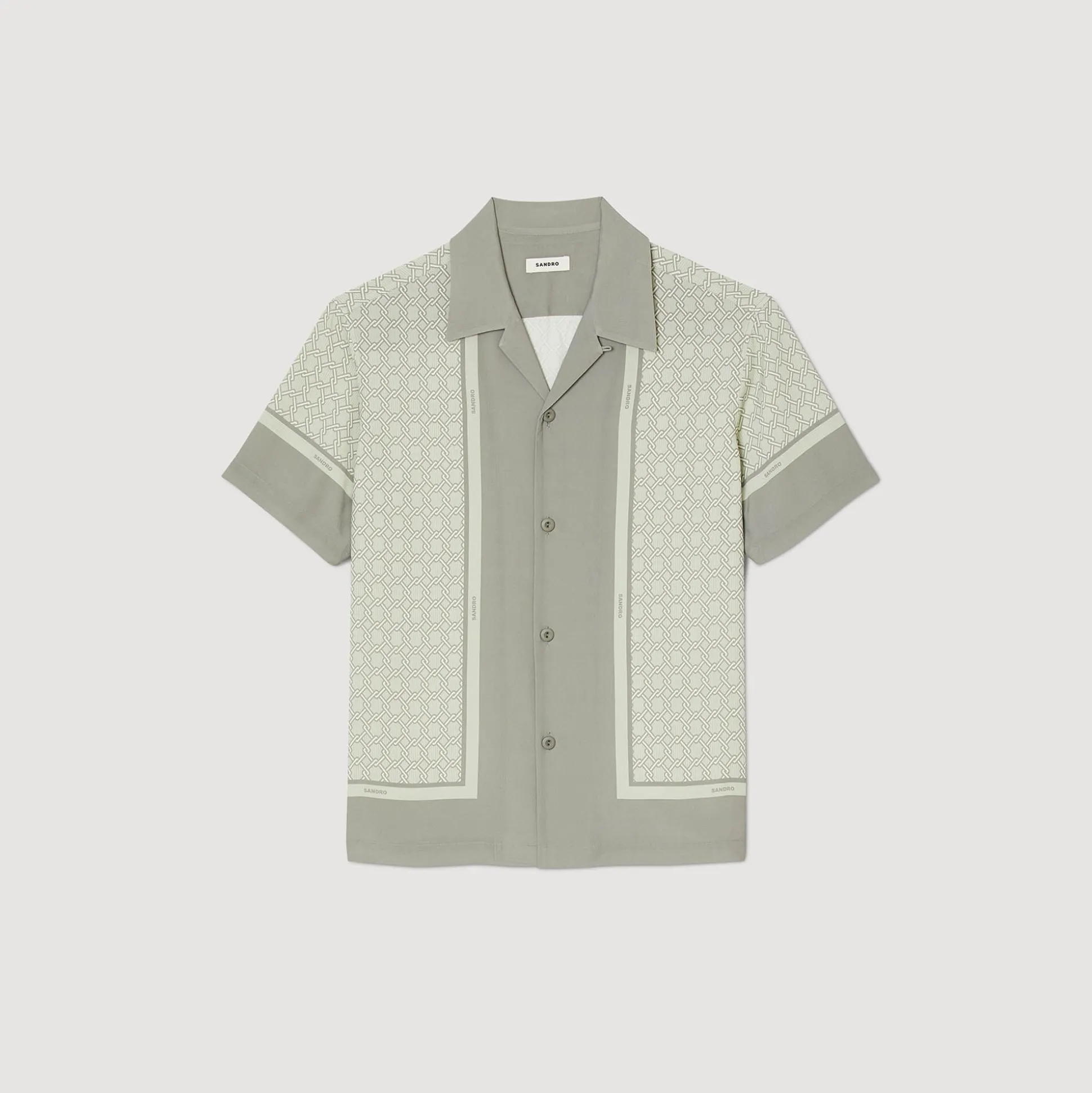 Camicia A Maniche Corte Con Stampa