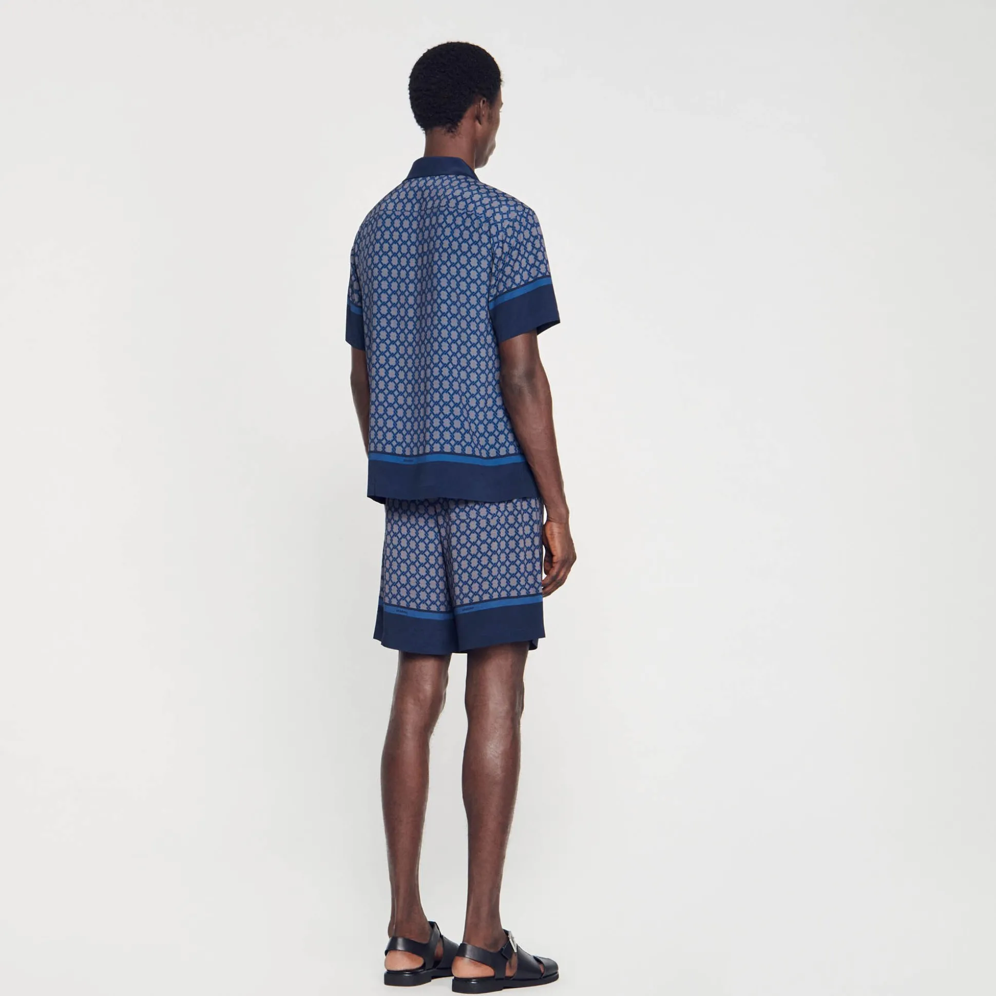 Camicia A Maniche Corte Con Stampa