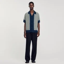 Camicia A Maniche Corte Con Stampa