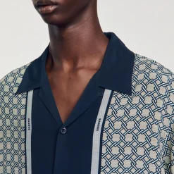 Camicia A Maniche Corte Con Stampa