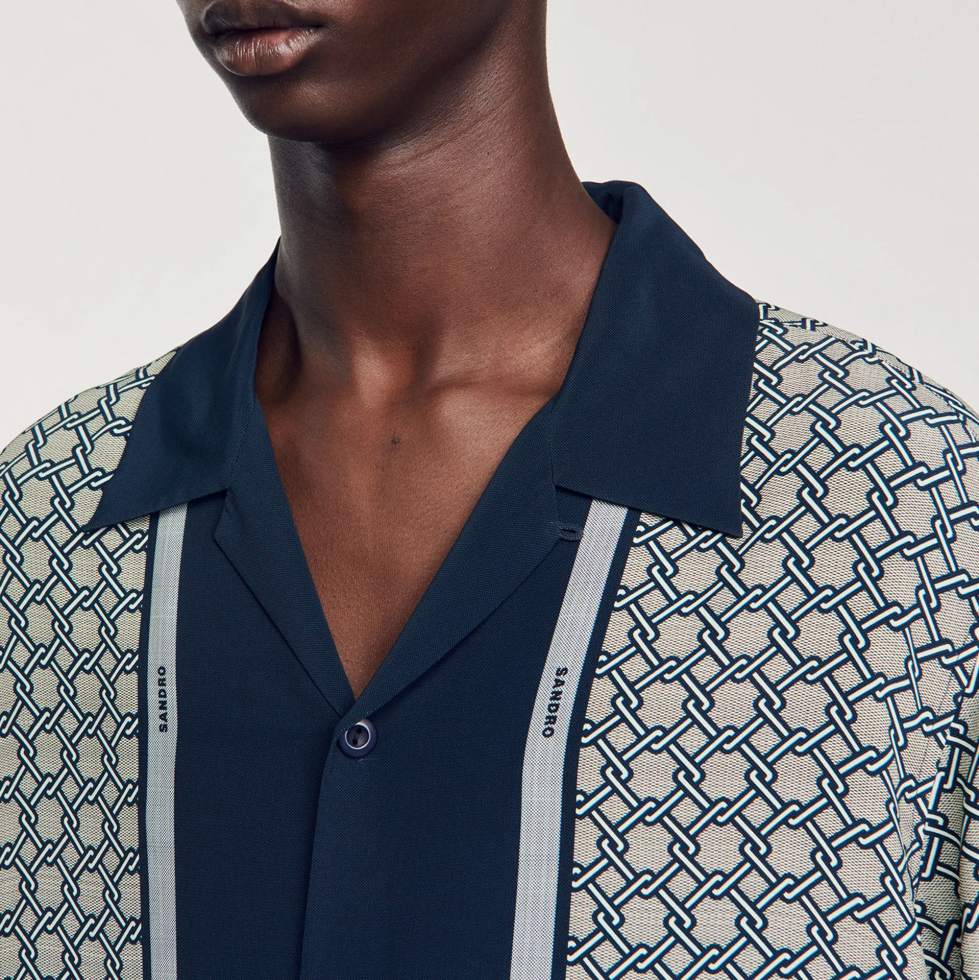 Camicia A Maniche Corte Con Stampa