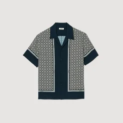 Camicia A Maniche Corte Con Stampa