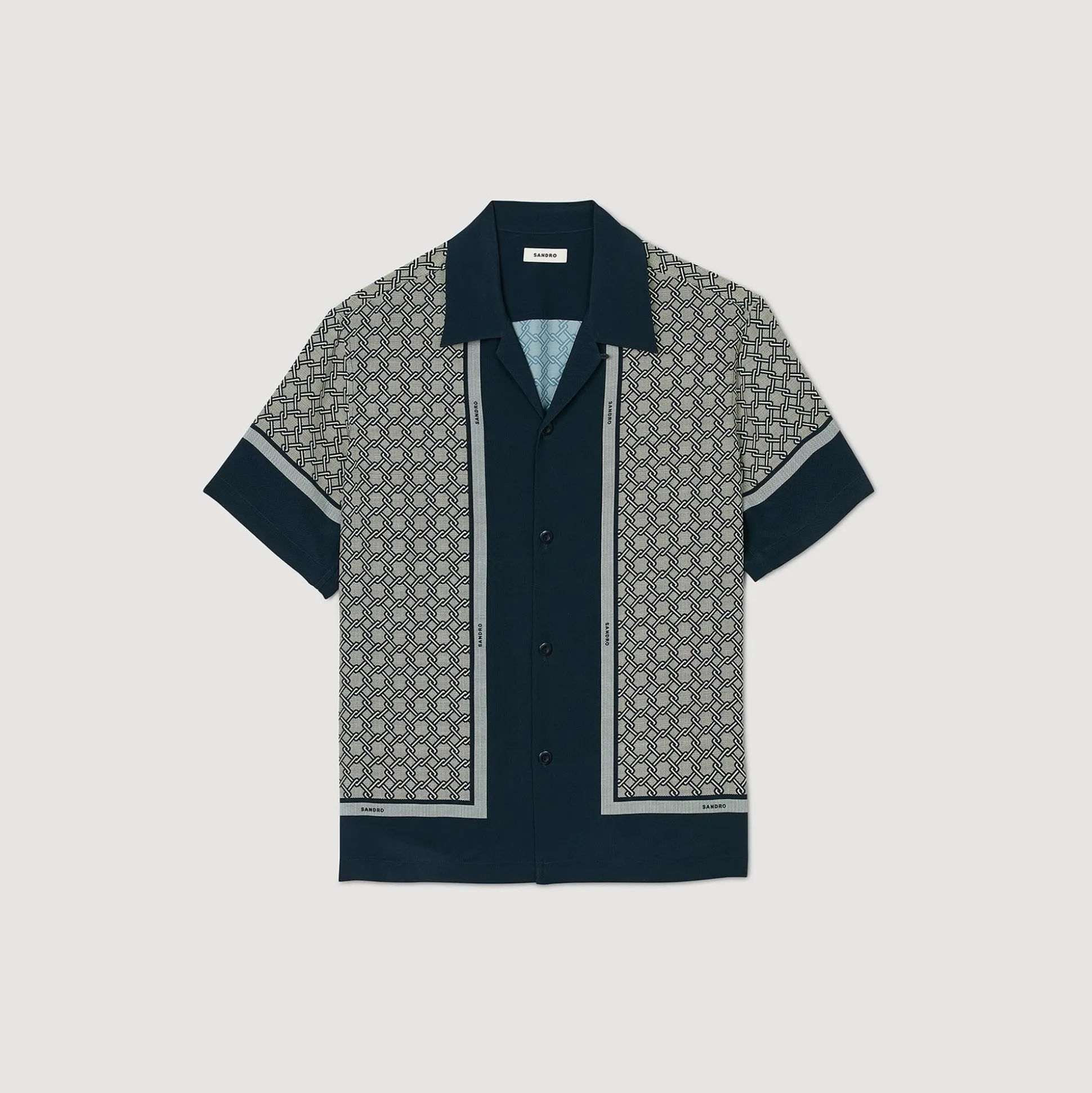 Camicia A Maniche Corte Con Stampa