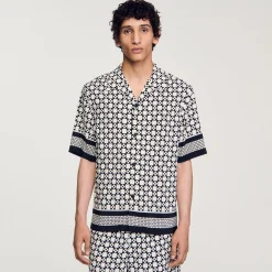 Camicia A Maniche Corte Square Cross