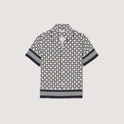 Camicia A Maniche Corte Square Cross