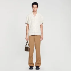 Camicia A Maniche Corte Square Cross
