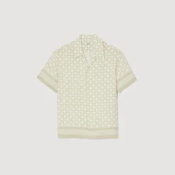 Camicia A Maniche Corte Square Cross