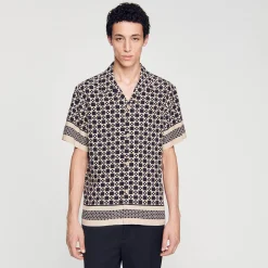 Camicia A Maniche Corte Square Cross