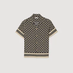 Camicia A Maniche Corte Square Cross