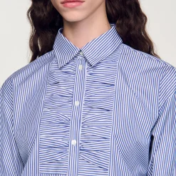 Camicia A Quadri Glitterata