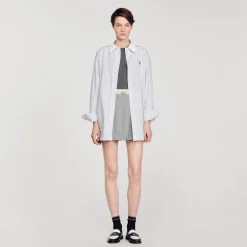 Camicia A Righe Oversize