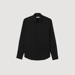 Camicia Aderente In Cotone Stretch