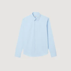 Camicia Aderente In Cotone Stretch