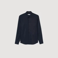 Camicia Aderente In Cotone Stretch