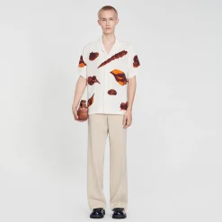 Camicia Con Conchiglie Stampate