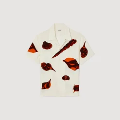 Camicia Con Conchiglie Stampate