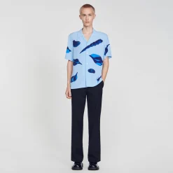 Camicia Con Conchiglie Stampate
