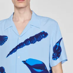 Camicia Con Conchiglie Stampate