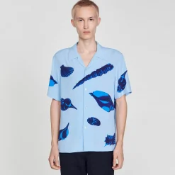 Camicia Con Conchiglie Stampate