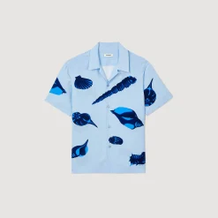 Camicia Con Conchiglie Stampate