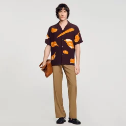 Camicia Con Conchiglie Stampate
